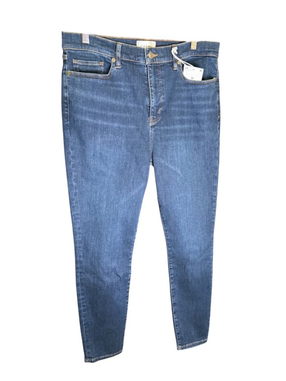Frame Women's The Alix Blue Skinny Fit Jeans Size 33 Premium Denim Spring NWT